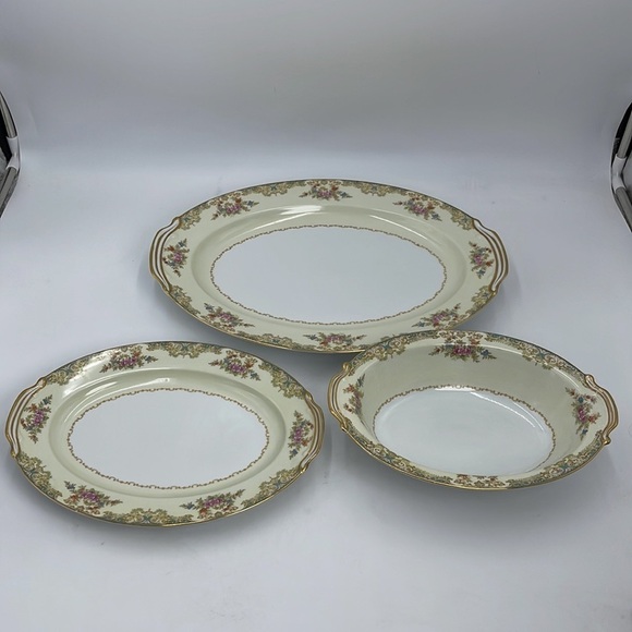 Lot of 3 Noritake Serving Plate Camelot 3031 - Picture 3 of 7